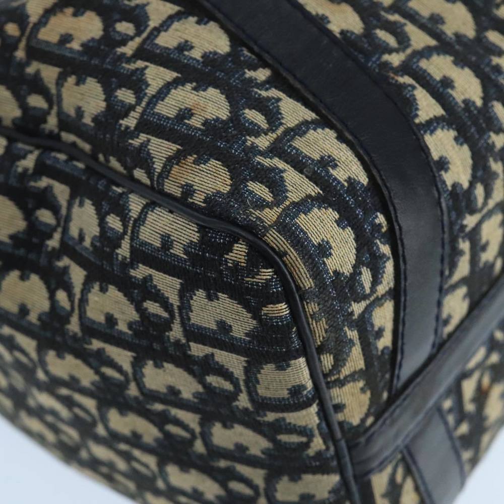 Christian Dior Trotter Canvas Hand Bag Canvas Navy Silver Auth 101999 - Picture 15 of 16
